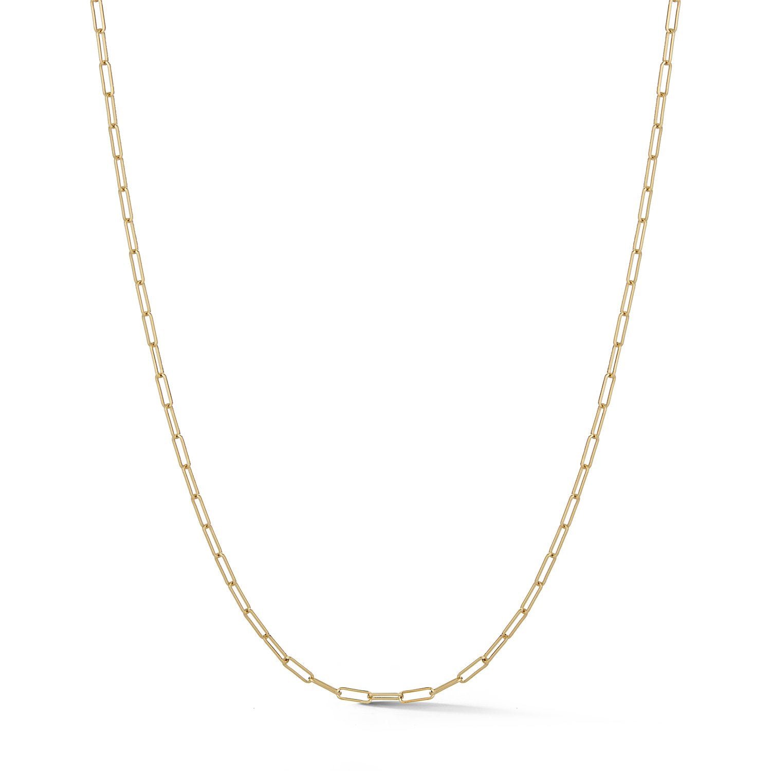 Tatum Small Rectangle Chain Necklace in 18K Yellow Gold