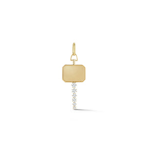 Catherine Key Charm in 18K Yellow Gold