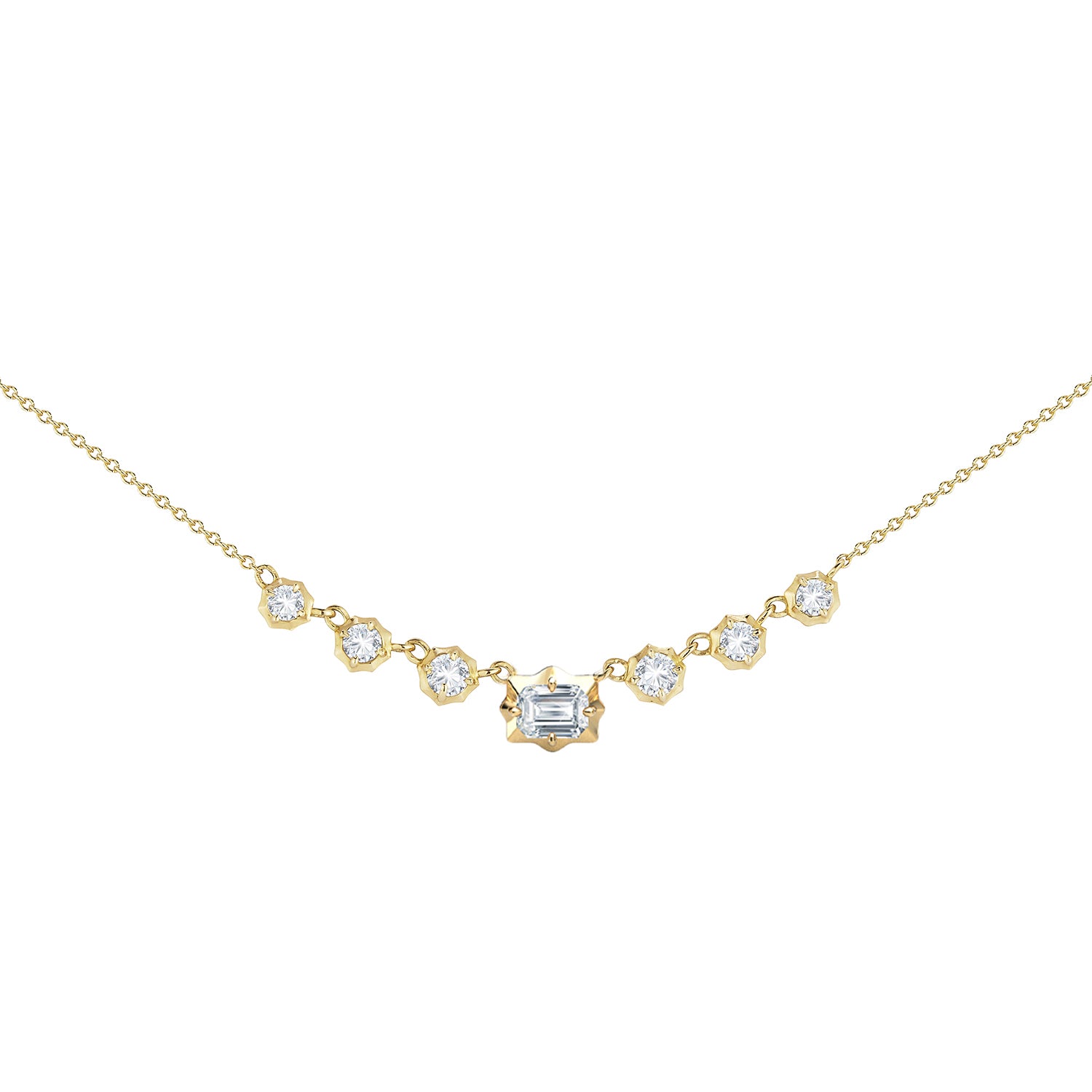 Small Vanguard Necklace in 18K Yellow Gold