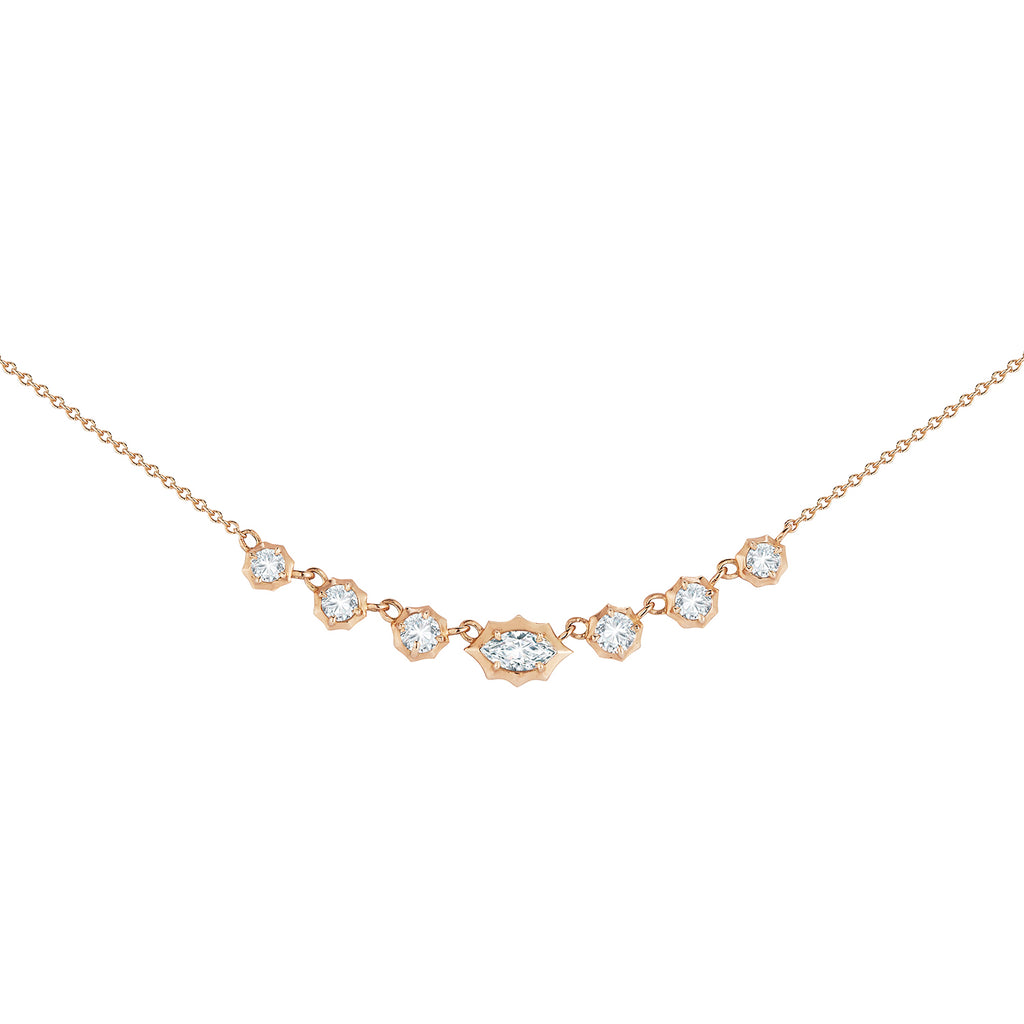 Small Maverick Necklace in 18K Rose Gold