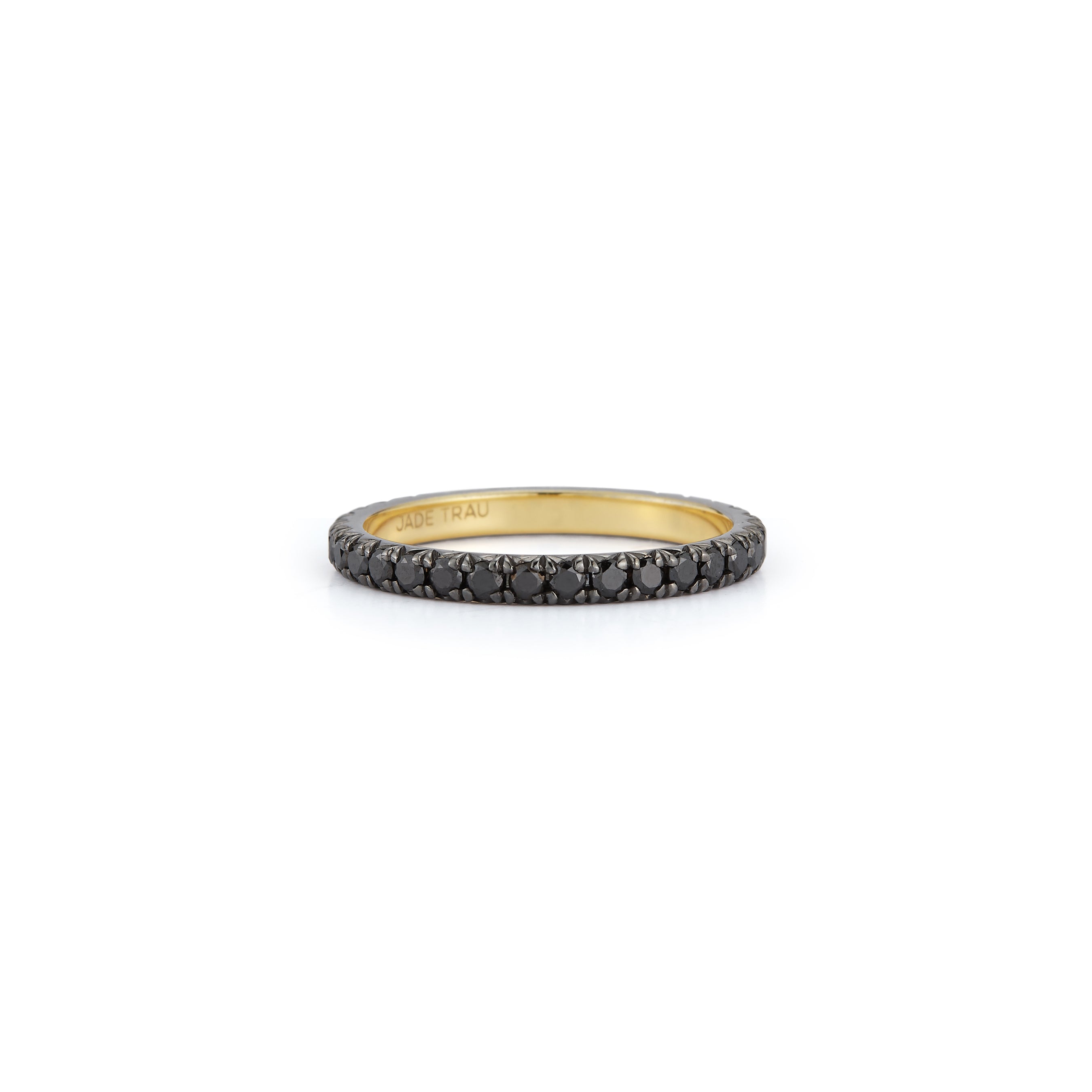 Black diamond pave eternity ring Clearance