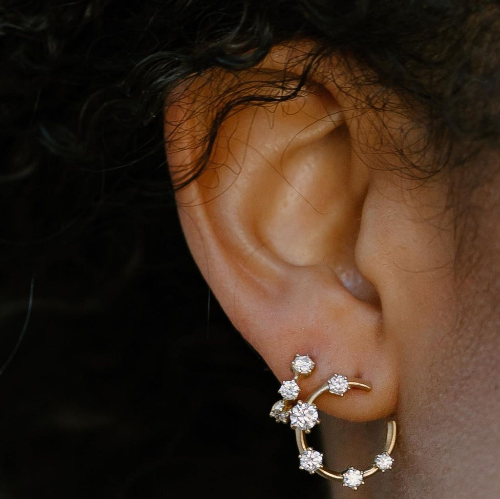 Medium Kismet Diamond Hoops