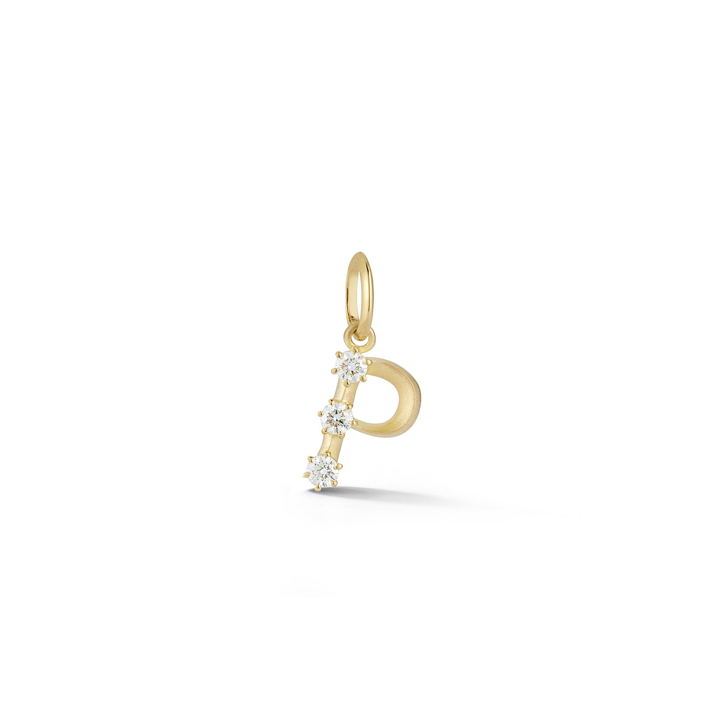 Letter P in 18K Yellow Gold