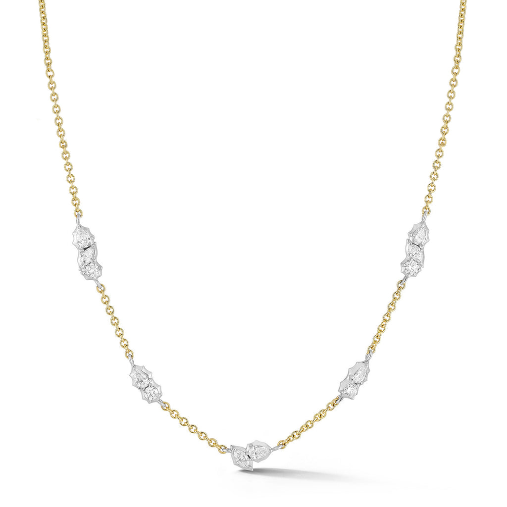 Posey Two-Tone Station Necklace