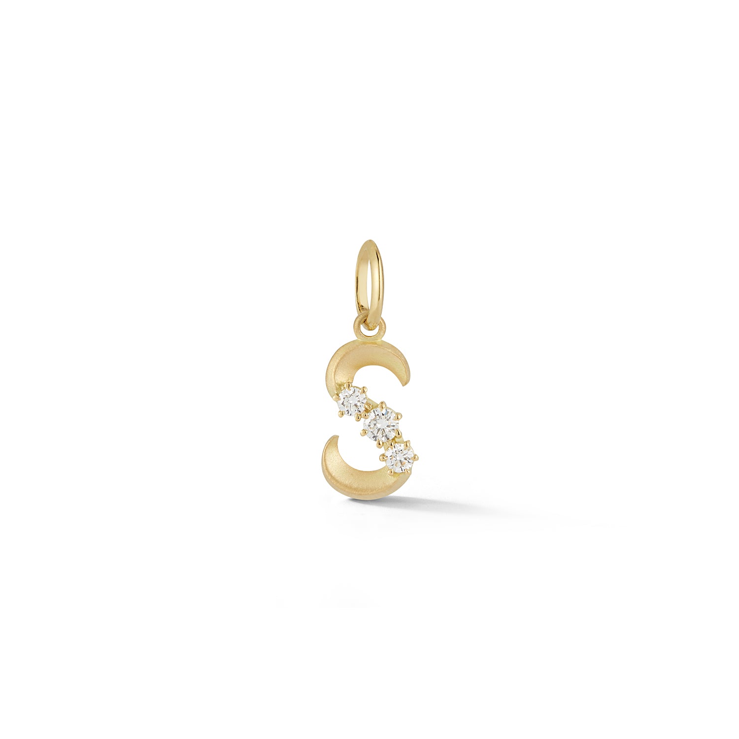 Letter S in 18K Yellow Gold