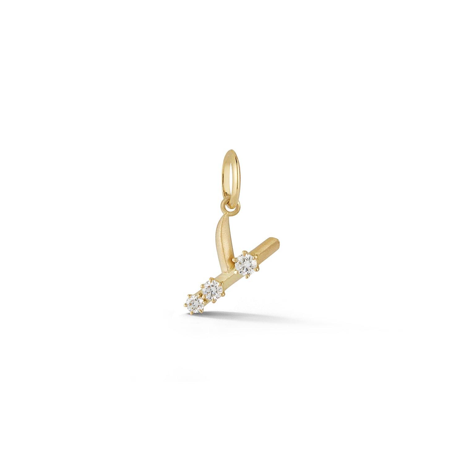 Letter Y in 18K Yellow Gold